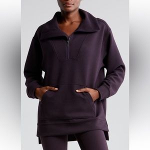 Zella half zip sweatshirt with cowl neck collar